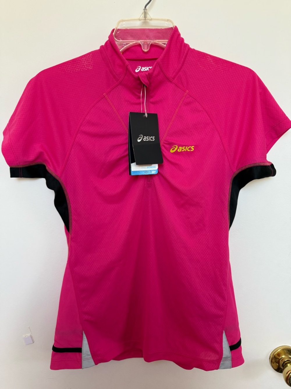 ASICS Hot Pink Half Zip Bike and Trail Shirt